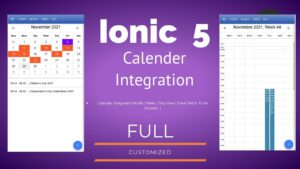 Read more about the article Ionic 5 : Build a Calendar with Events Modal Customisation