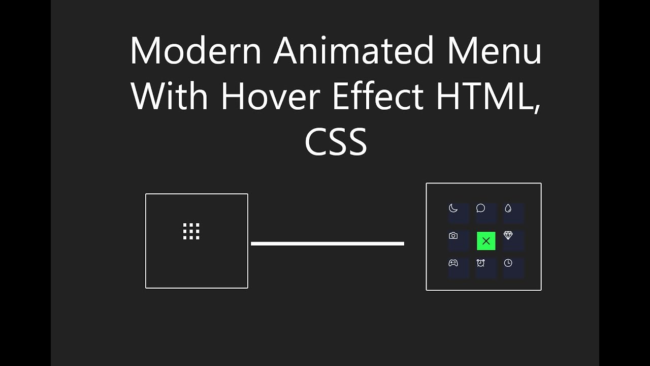 Read more about the article Modern Animated Menu With Hover Effect HTML, CSS
